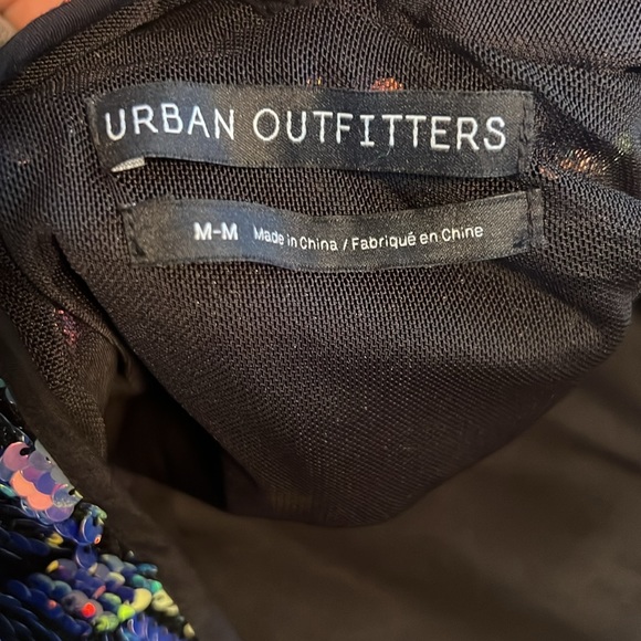 Sequin and velvet mini dress - Picture 4 of 4